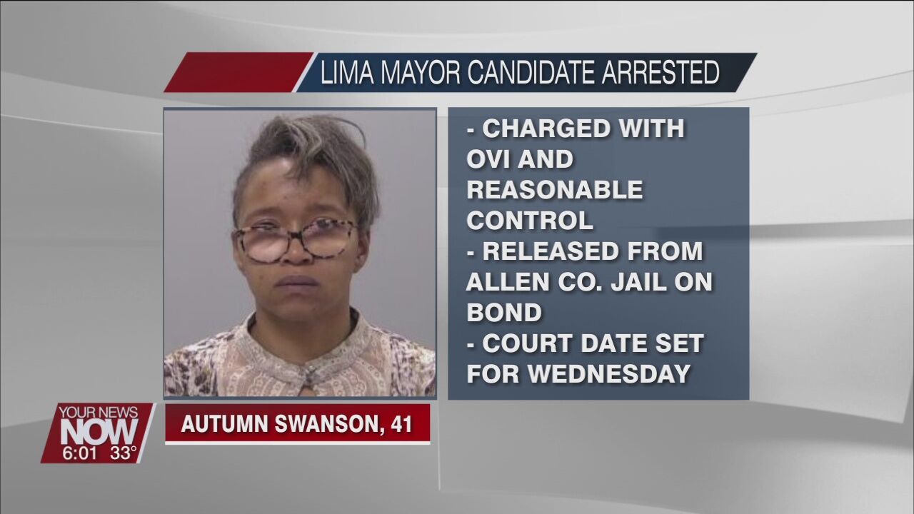 Lima mayoral candidate Autumn Swanson arrested on OVI charges